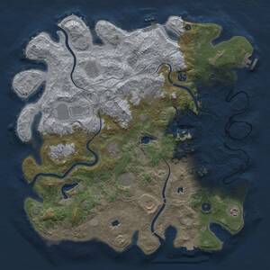 Thumbnail Rust Map: Procedural Map, Size: 4500, Seed: 9875737, 16 Monuments