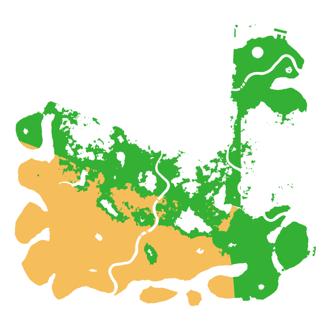 Biome Rust Map: Procedural Map, Size: 5000, Seed: 999987