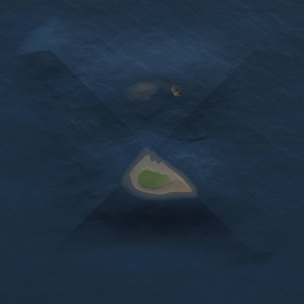 Rust Map: Procedural Map, Size: 1000, Seed: 887755956, 1 Monuments