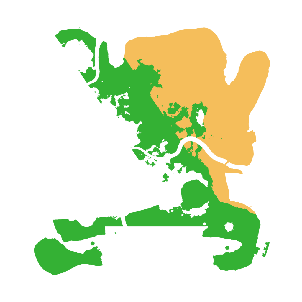 Biome Rust Map: Procedural Map, Size: 3000, Seed: 4356346