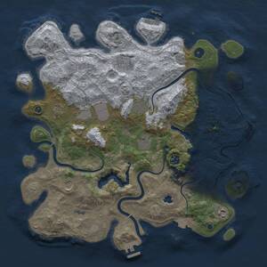 Thumbnail Rust Map: Procedural Map, Size: 4000, Seed: 926197886, 15 Monuments