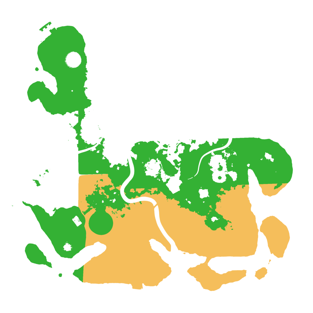 Biome Rust Map: Procedural Map, Size: 3500, Seed: 592514942