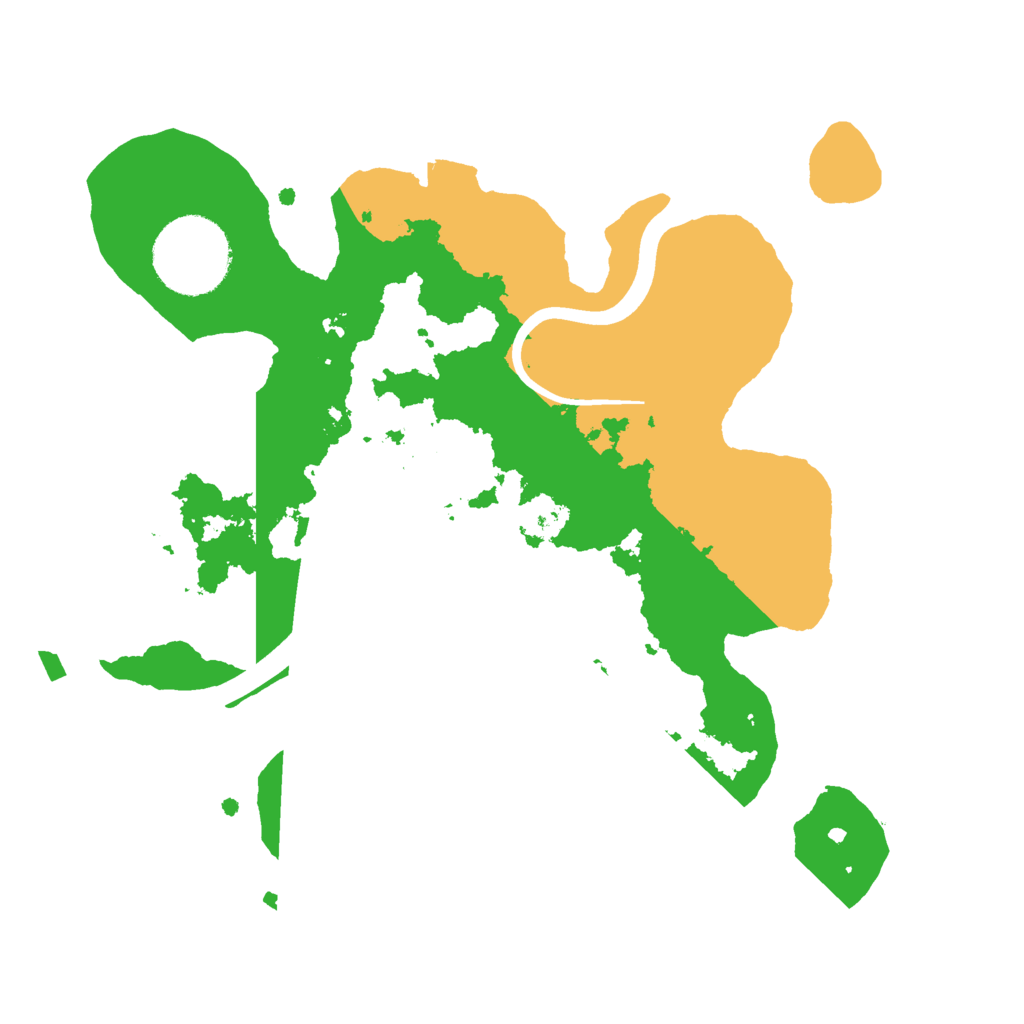 Biome Rust Map: Procedural Map, Size: 2400, Seed: 543625