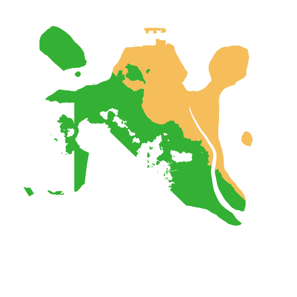 Biome Rust Map: Procedural Map, Size: 2100, Seed: 543625