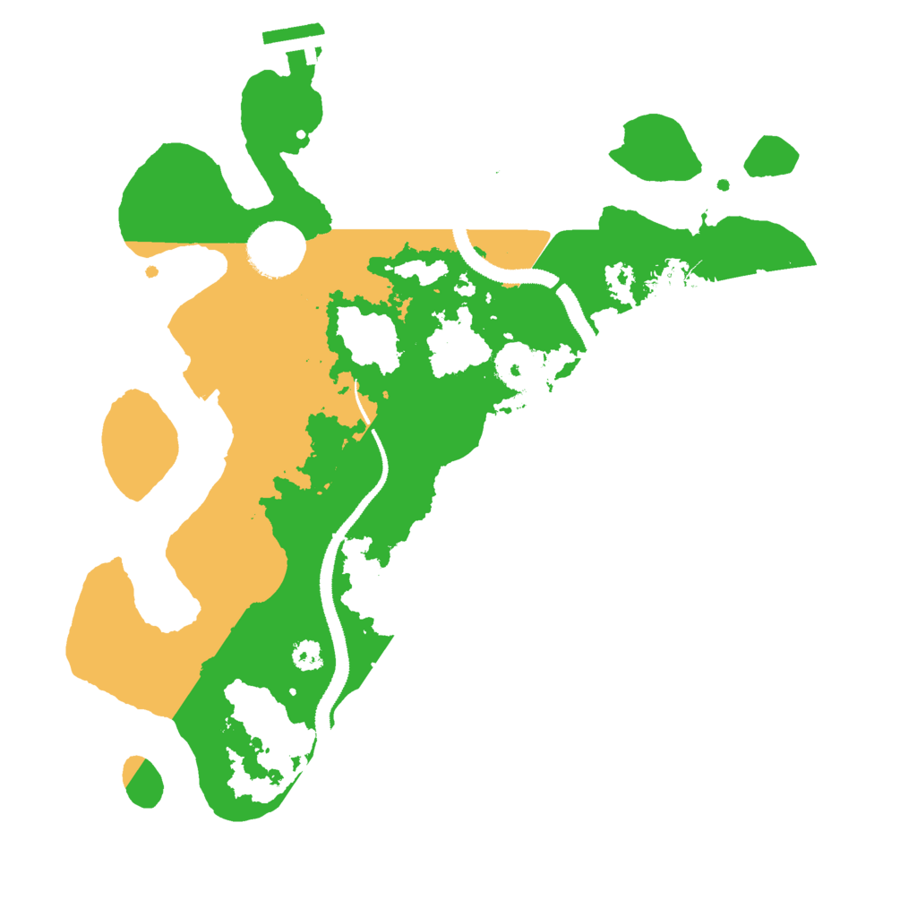 Biome Rust Map: Procedural Map, Size: 3000, Seed: 31605