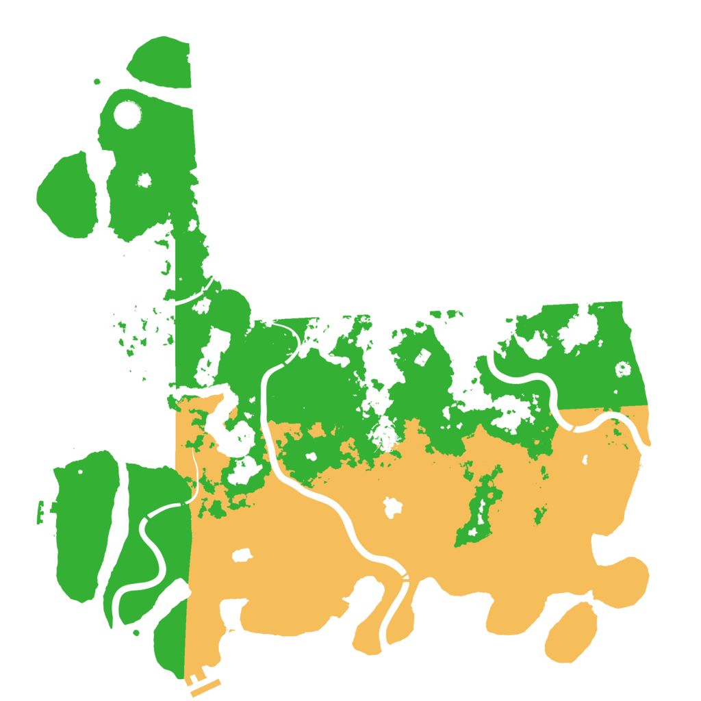 Biome Rust Map: Procedural Map, Size: 4500, Seed: 107750102