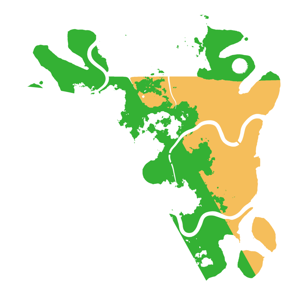 Biome Rust Map: Procedural Map, Size: 3500, Seed: 32633