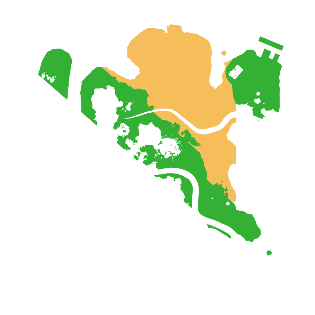 Biome Rust Map: Procedural Map, Size: 2500, Seed: 1943858554