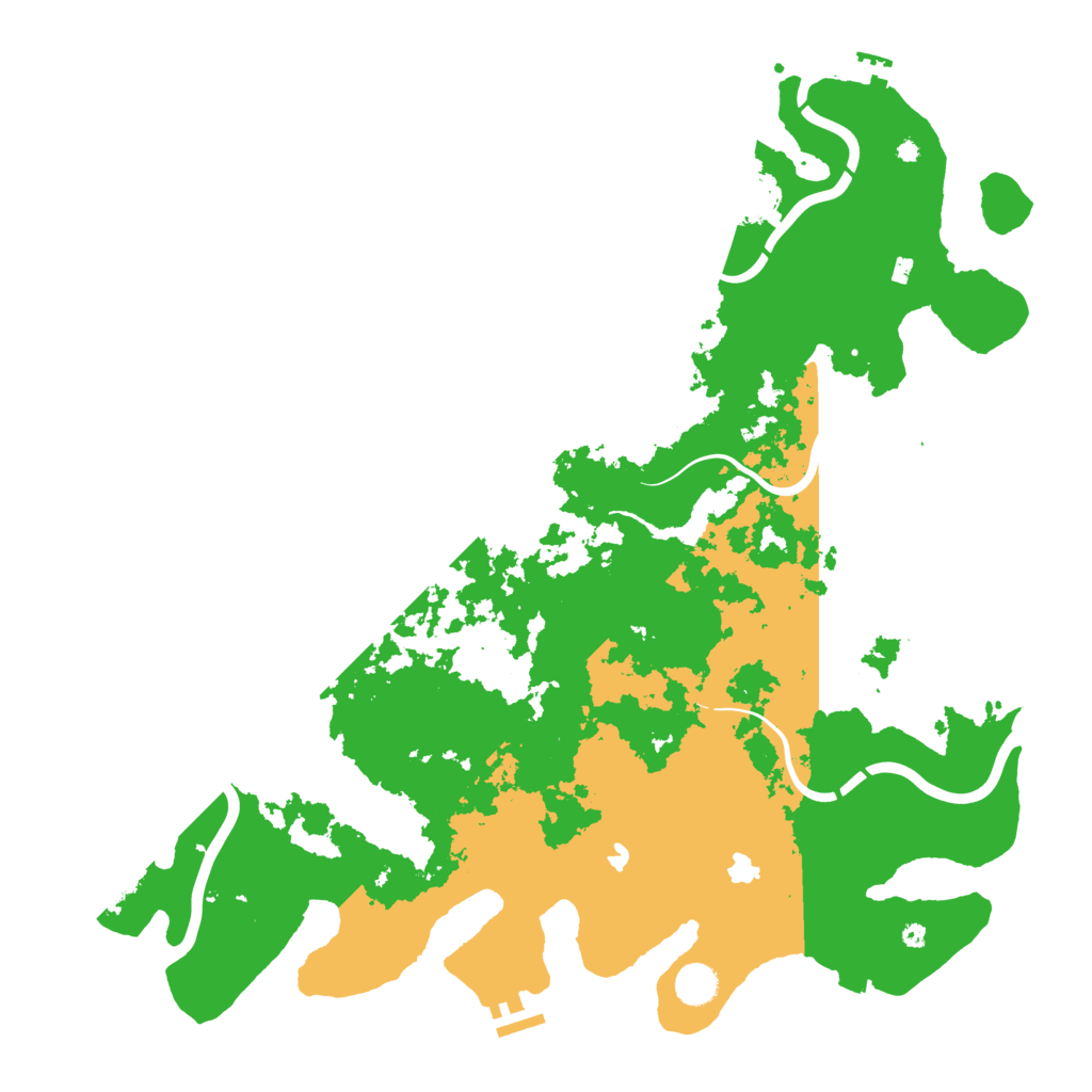 Biome Rust Map: Procedural Map, Size: 4500, Seed: 110981569