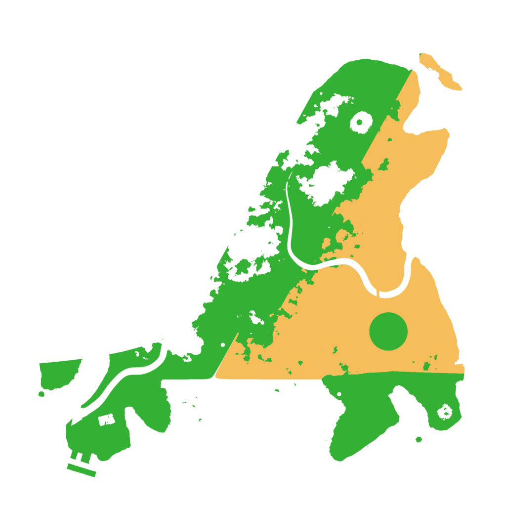 Biome Rust Map: Procedural Map, Size: 3500, Seed: 771299