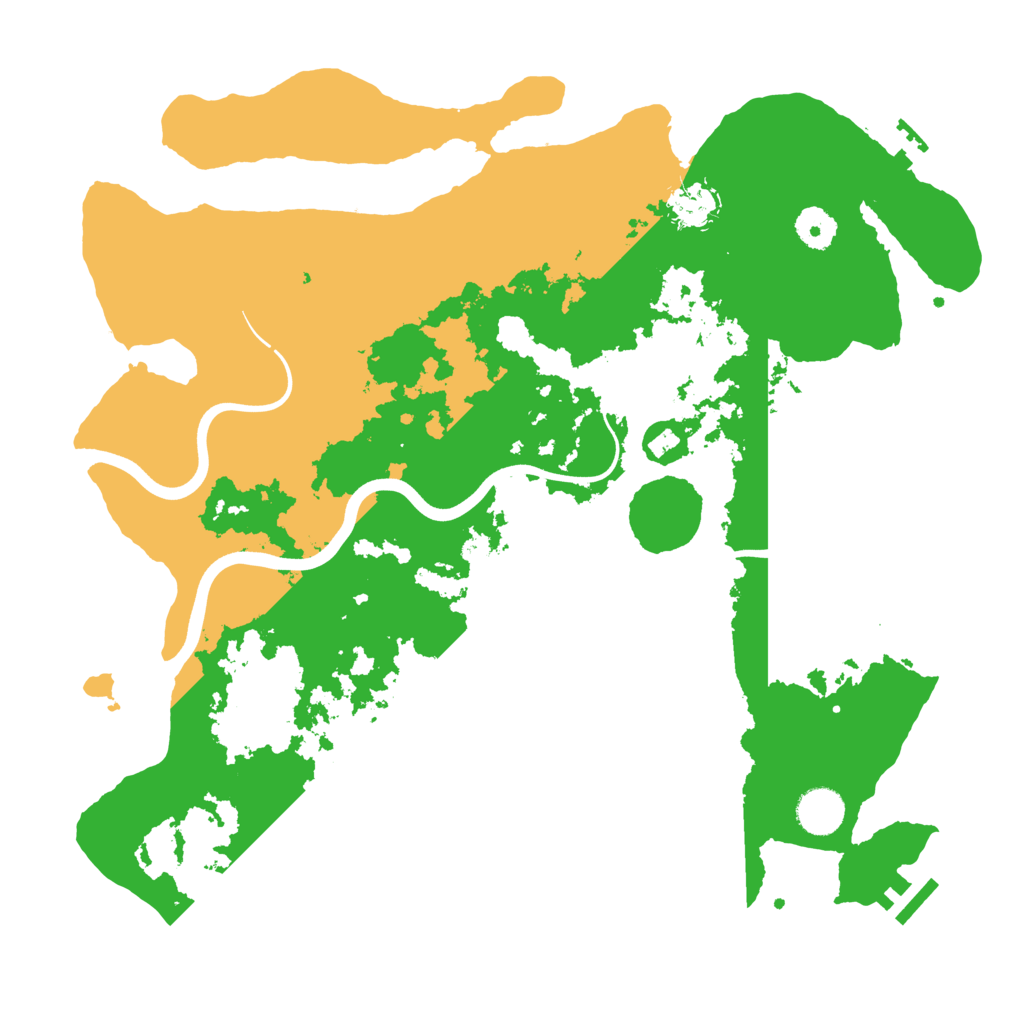 Biome Rust Map: Procedural Map, Size: 3800, Seed: 71