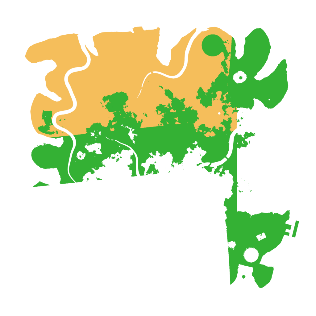 Biome Rust Map: Procedural Map, Size: 3800, Seed: 666931696