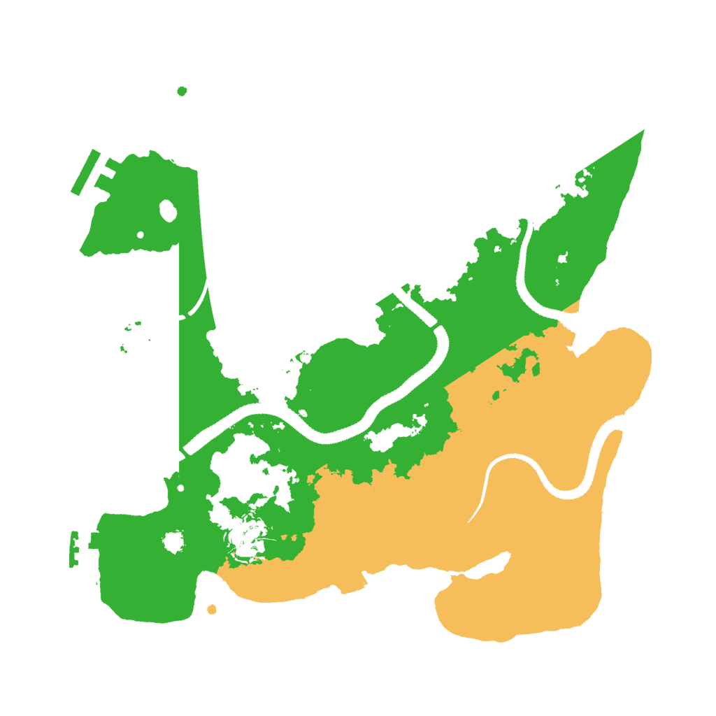Biome Rust Map: Procedural Map, Size: 3000, Seed: 577073072