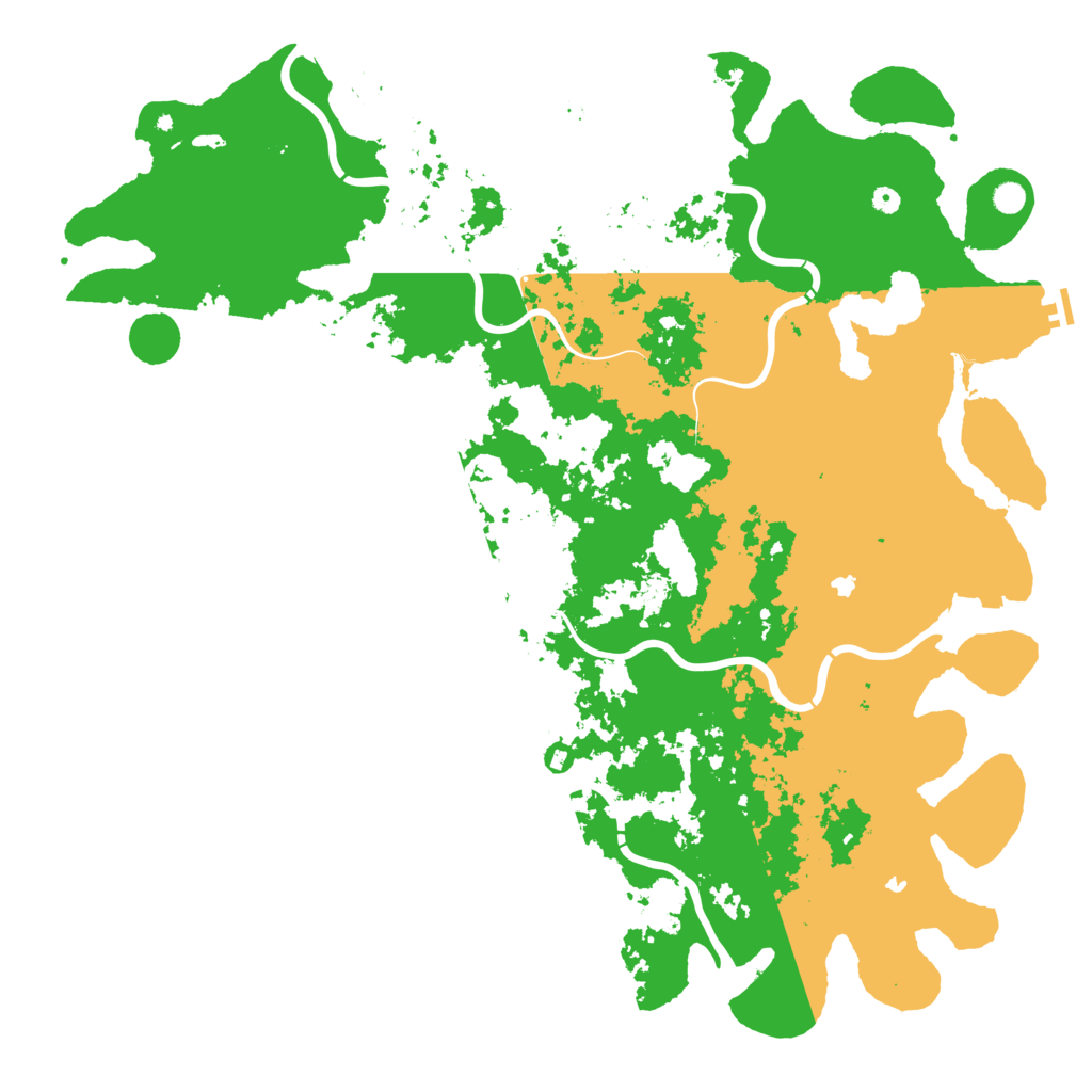 Biome Rust Map: Procedural Map, Size: 6000, Seed: 2013487397