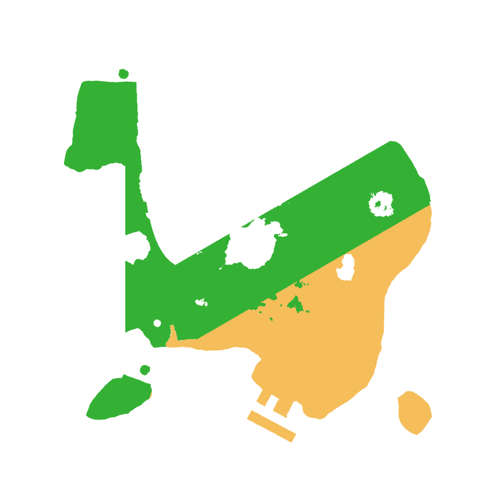 Biome Rust Map: Procedural Map, Size: 2000, Seed: 1134055422