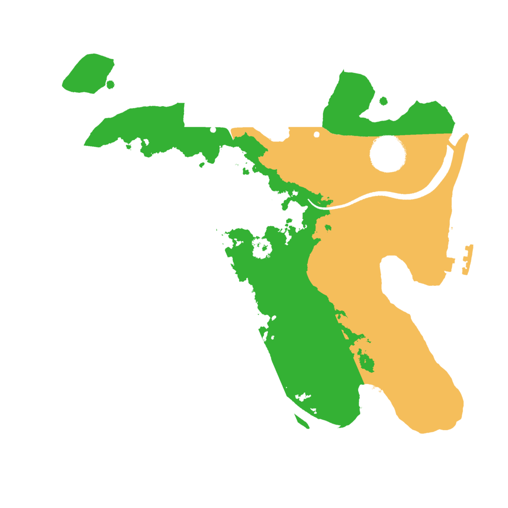 Biome Rust Map: Procedural Map, Size: 2500, Seed: 625491300