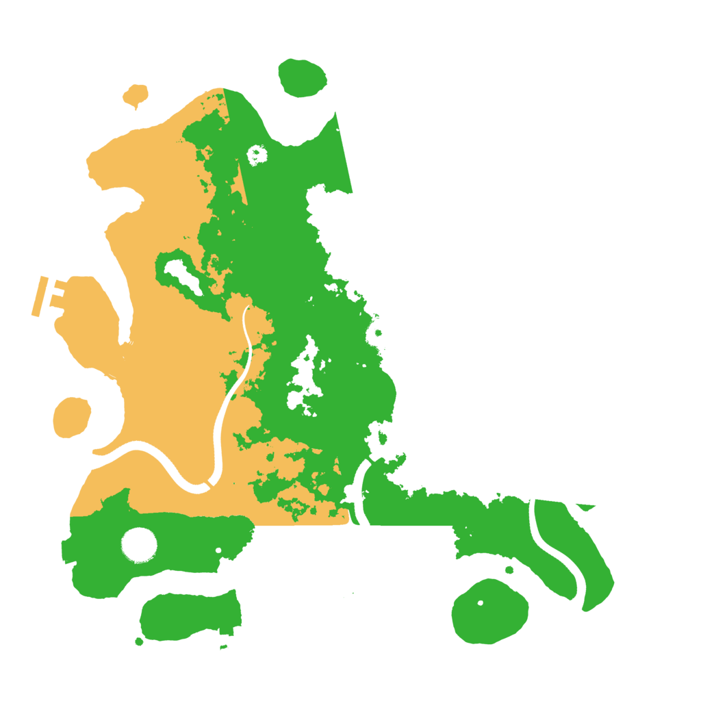 Biome Rust Map: Procedural Map, Size: 3500, Seed: 55359