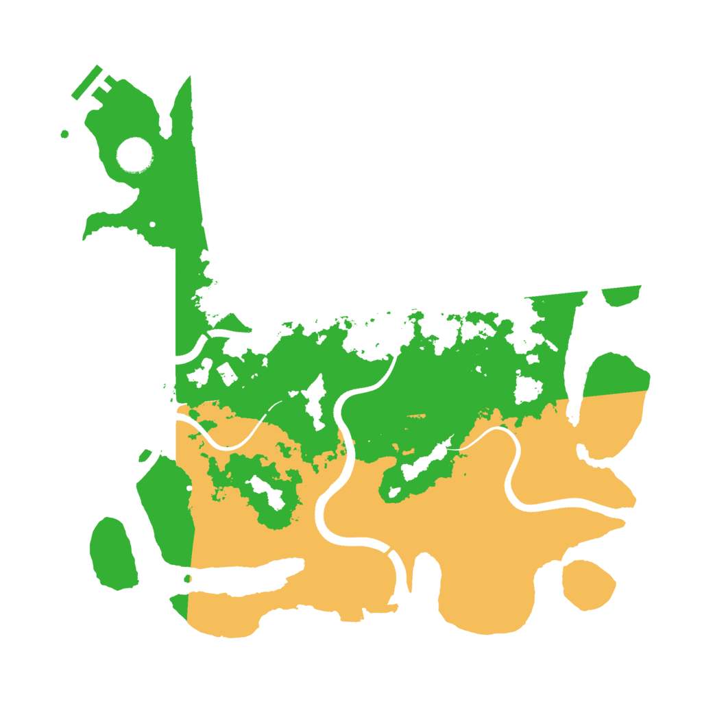 Biome Rust Map: Procedural Map, Size: 3500, Seed: 13371102