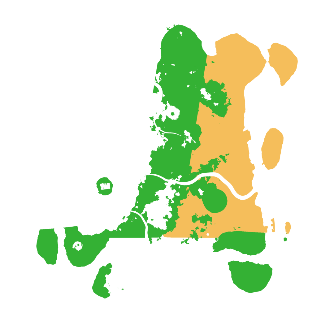 Biome Rust Map: Procedural Map, Size: 3500, Seed: 69694211