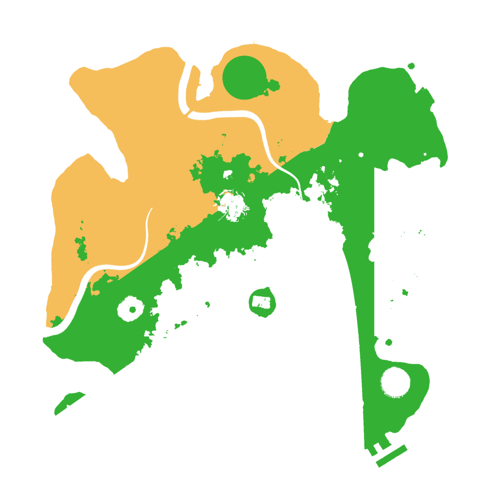 Biome Rust Map: Procedural Map, Size: 3000, Seed: 71548951