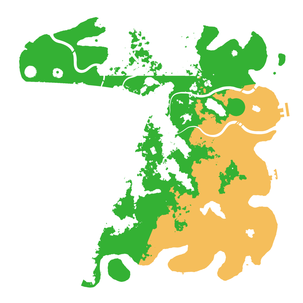 Biome Rust Map: Procedural Map, Size: 4500, Seed: 803080611