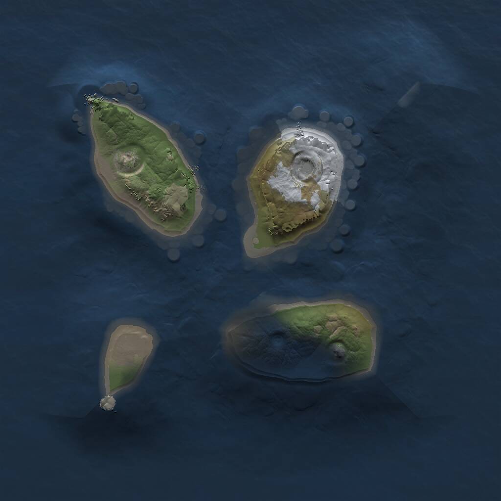 Rust Map: Procedural Map, Size: 1350, Seed: 1228970555, 1 Monuments