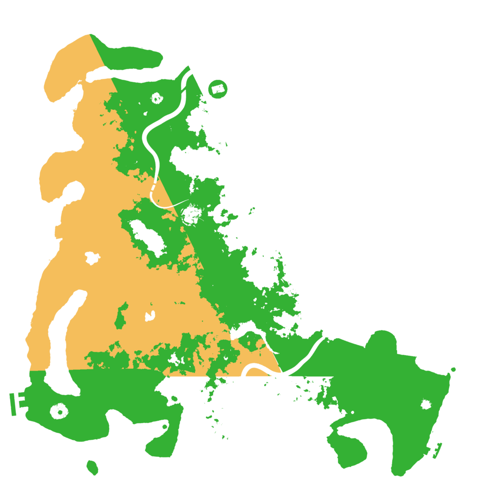 Biome Rust Map: Procedural Map, Size: 4500, Seed: 1192060413