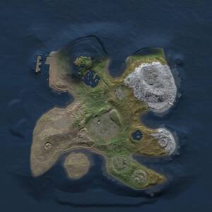 Thumbnail Rust Map: Procedural Map, Size: 2000, Seed: 561843618, 8 Monuments