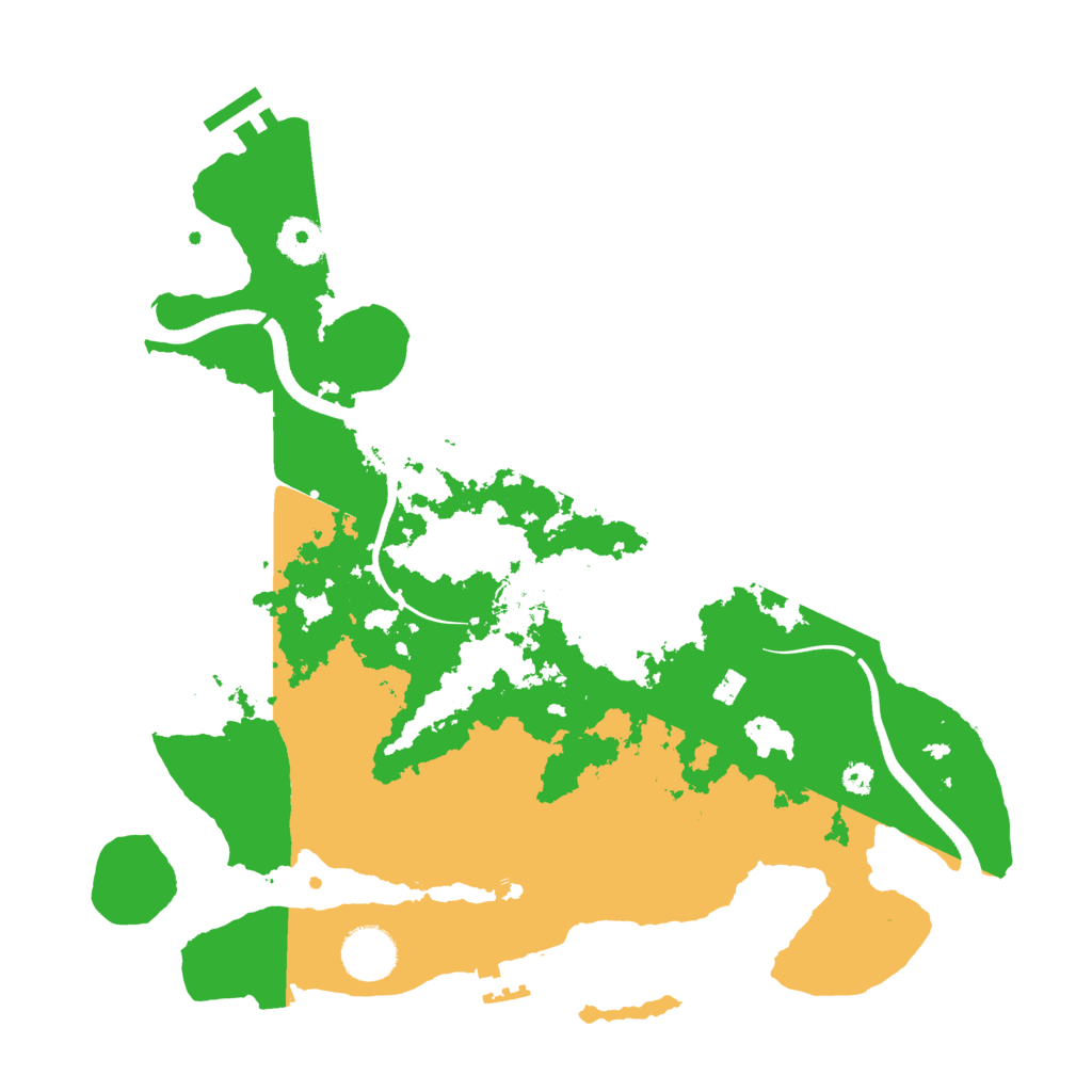 Biome Rust Map: Procedural Map, Size: 3500, Seed: 1001378835