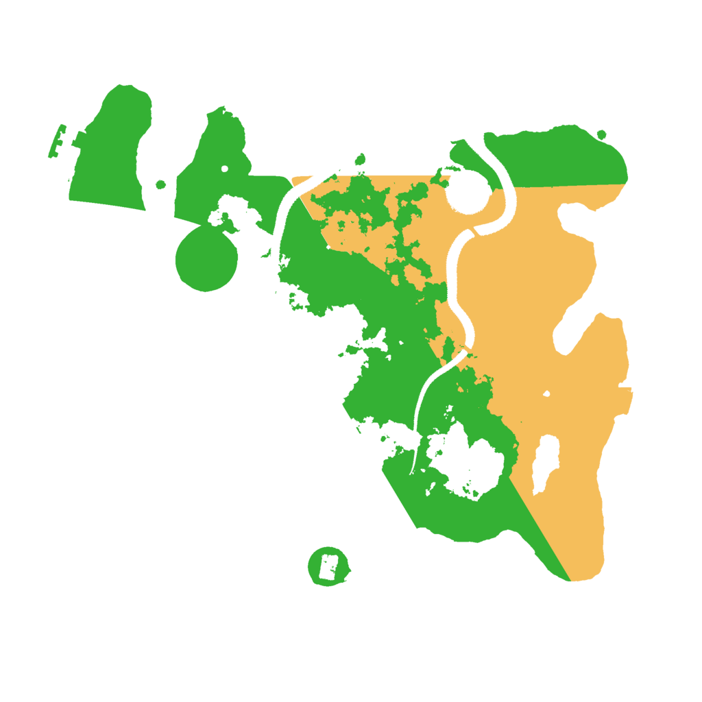 Biome Rust Map: Procedural Map, Size: 3000, Seed: 2334761