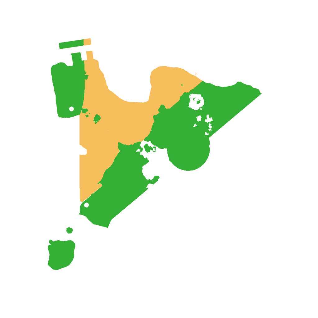 Biome Rust Map: Procedural Map, Size: 2000, Seed: 1444405233