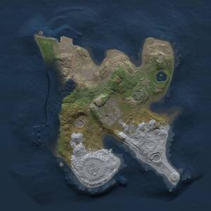 Thumbnail Rust Map: Procedural Map, Size: 2000, Seed: 728593441, 6 Monuments