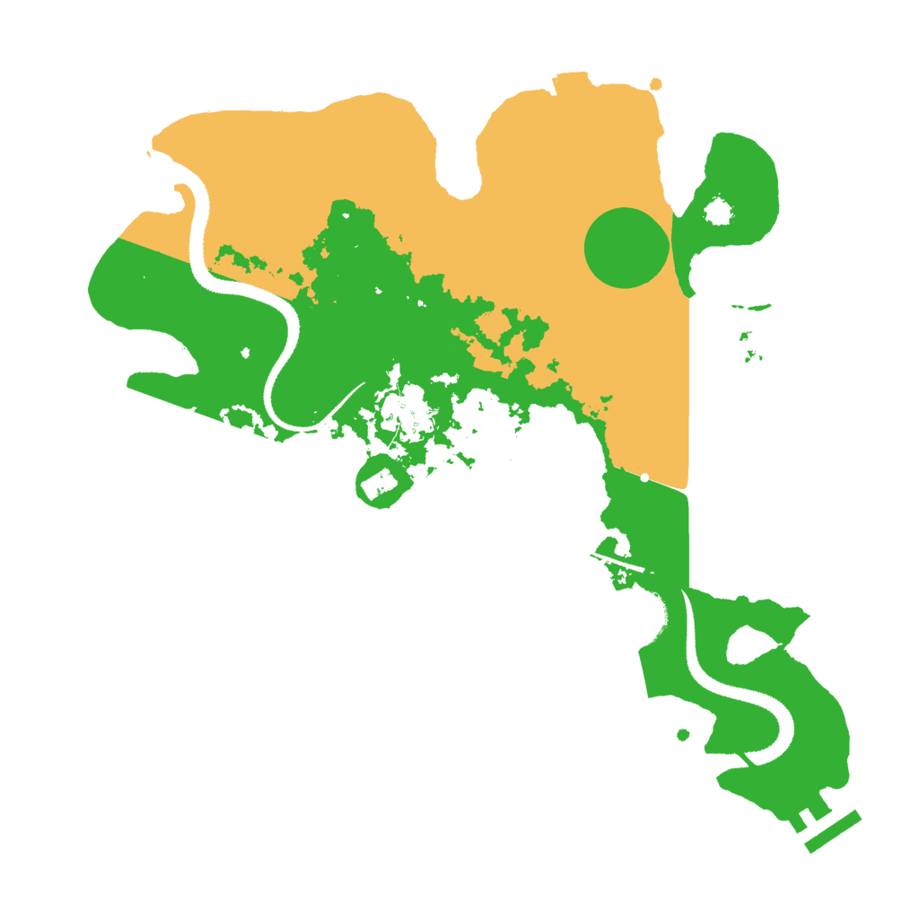 Biome Rust Map: Procedural Map, Size: 3000, Seed: 65513