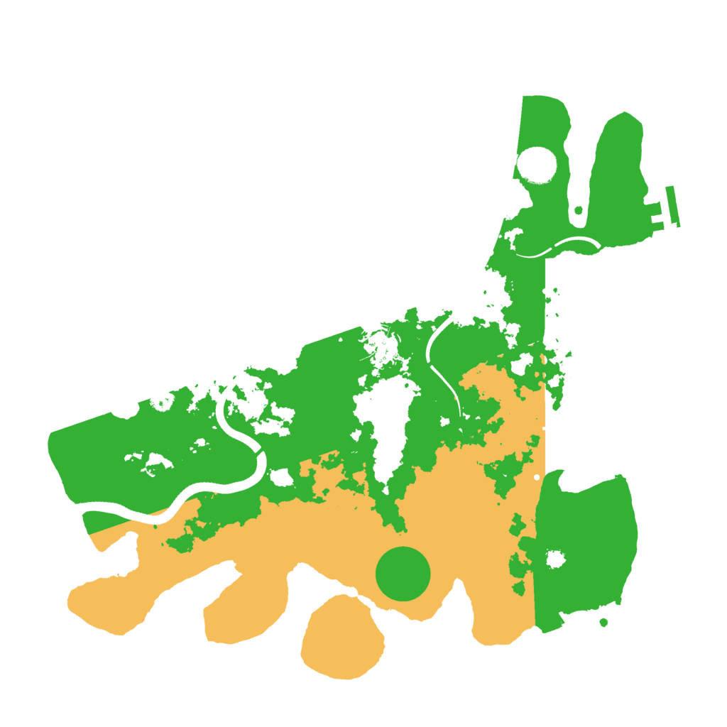 Biome Rust Map: Procedural Map, Size: 3500, Seed: 7469