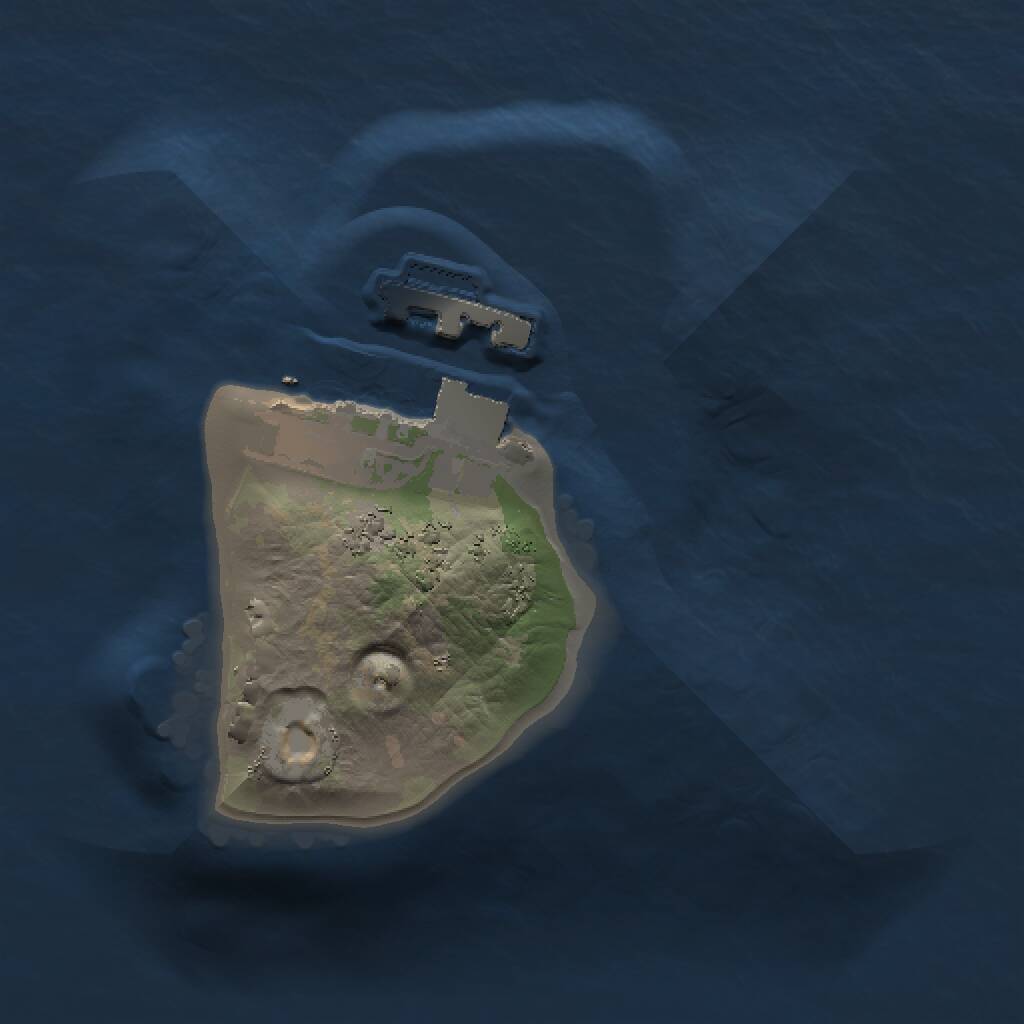 Rust Map: Procedural Map, Size: 1000, Seed: 578394037, 2 Monuments