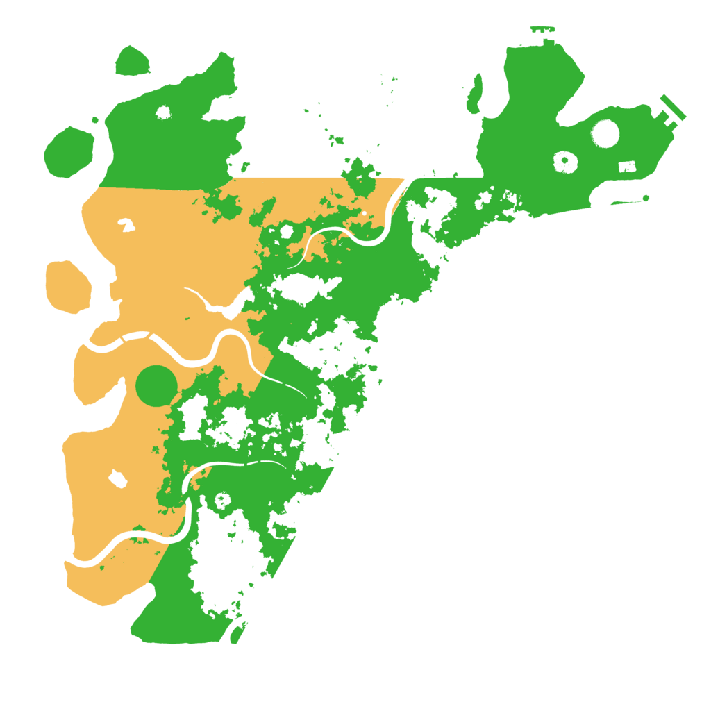 Biome Rust Map: Procedural Map, Size: 4500, Seed: 1866527711