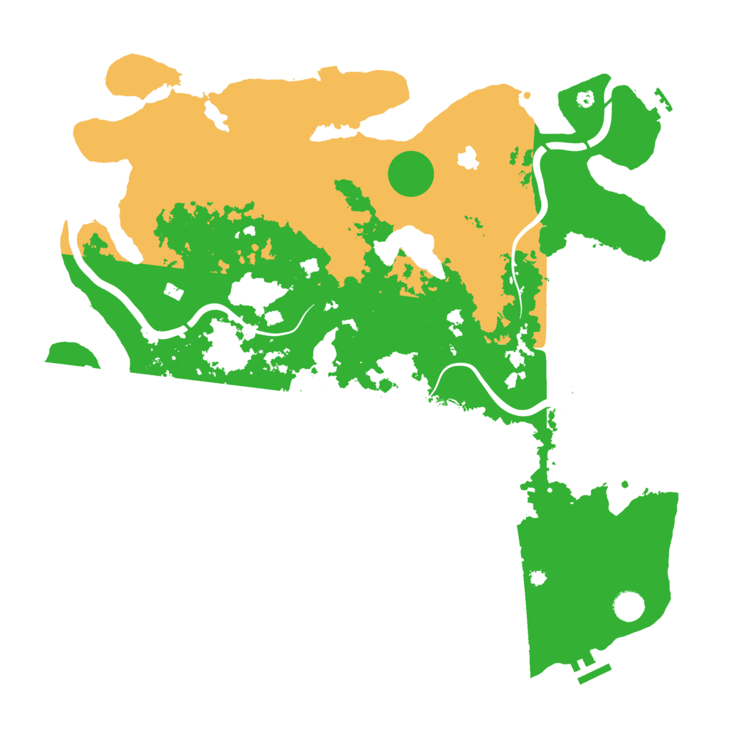 Biome Rust Map: Procedural Map, Size: 4200, Seed: 1302028644