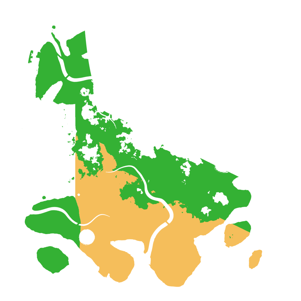 Biome Rust Map: Procedural Map, Size: 3500, Seed: 541788