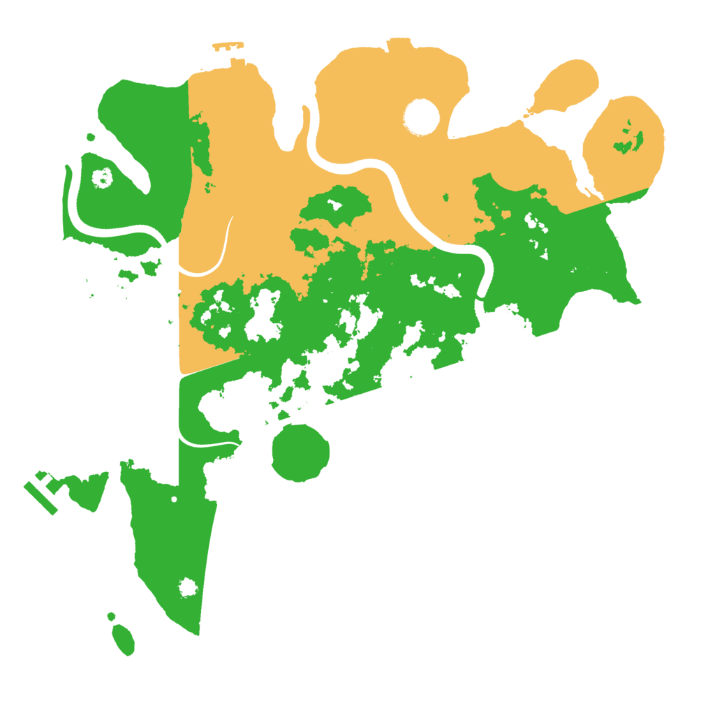 Biome Rust Map: Procedural Map, Size: 3500, Seed: 23339