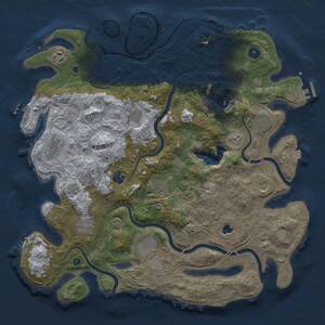 Thumbnail Rust Map: Procedural Map, Size: 4250, Seed: 2074874521, 16 Monuments