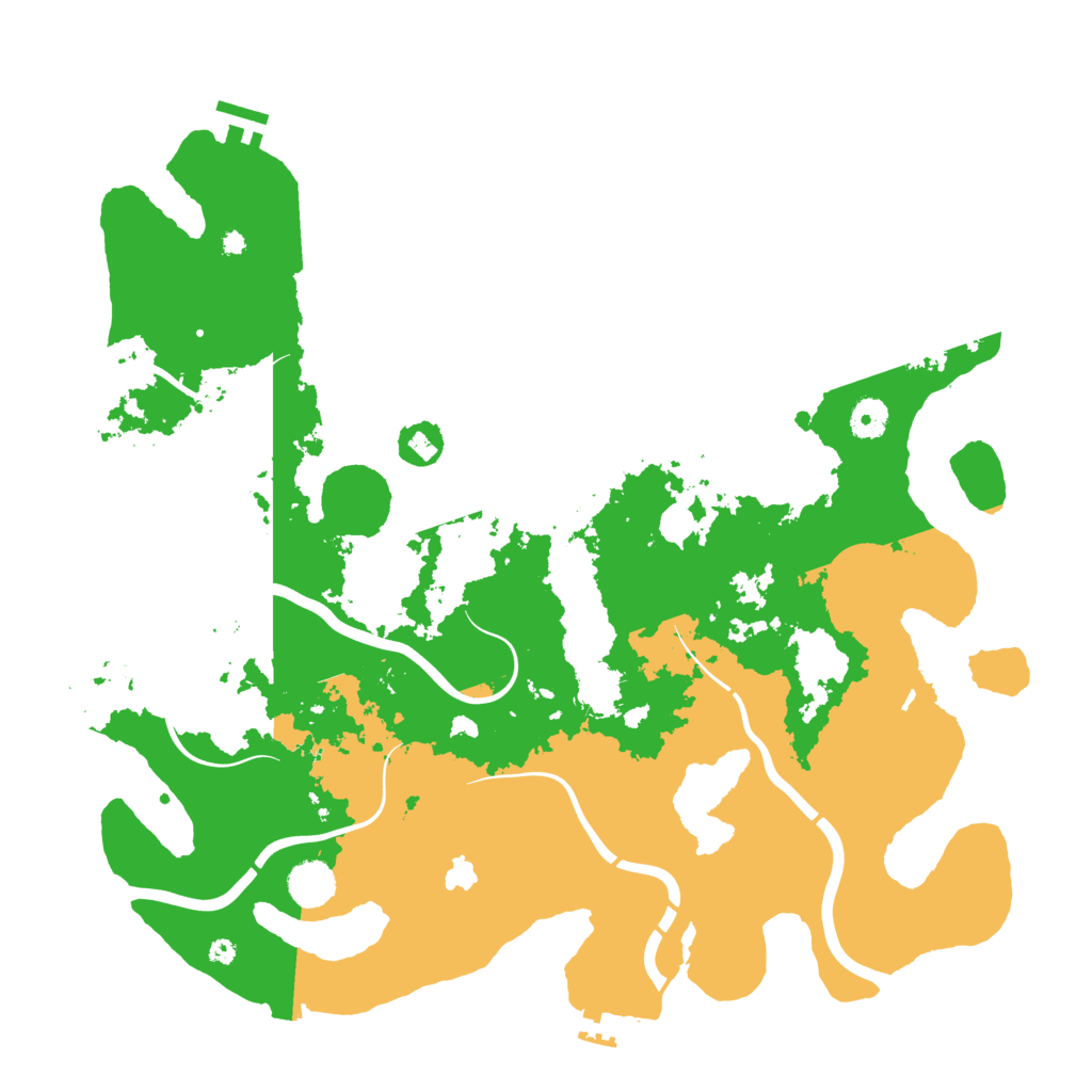 Biome Rust Map: Procedural Map, Size: 4200, Seed: 968320970