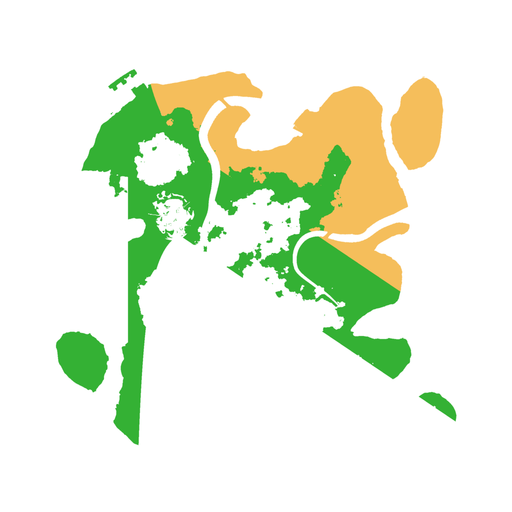 Biome Rust Map: Procedural Map, Size: 2500, Seed: 2027884759