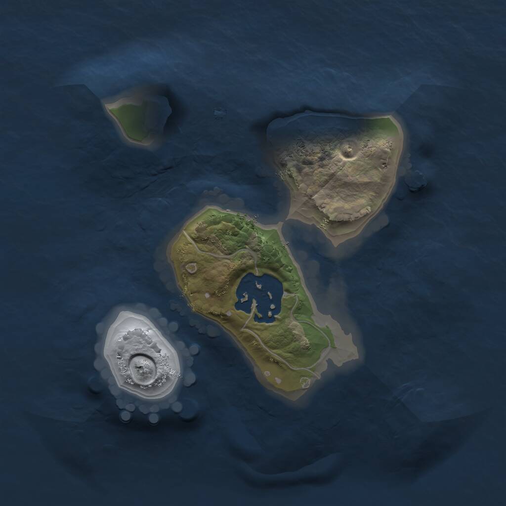 Rust Map: Procedural Map, Size: 1555, Seed: 1242152352, 2 Monuments