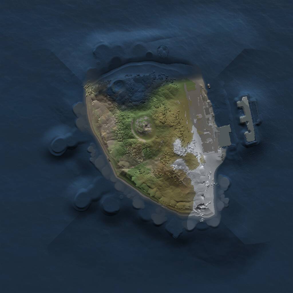 Rust Map: Procedural Map, Size: 1000, Seed: 921795697, 2 Monuments