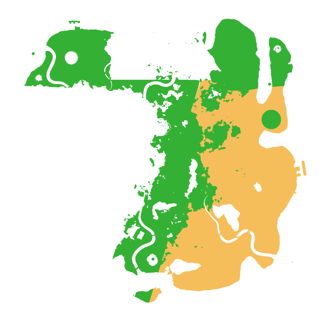 Biome Rust Map: Procedural Map, Size: 4350, Seed: 17855933