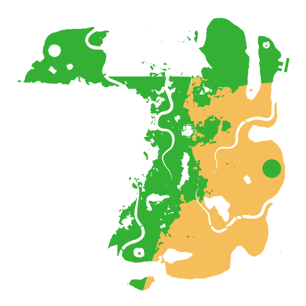 Biome Rust Map: Procedural Map, Size: 4350, Seed: 17855933