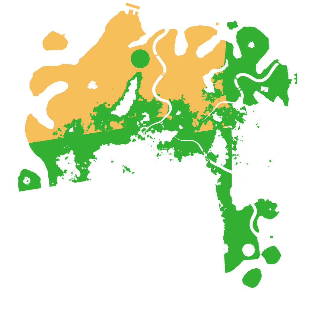 Biome Rust Map: Procedural Map, Size: 4350, Seed: 123058855