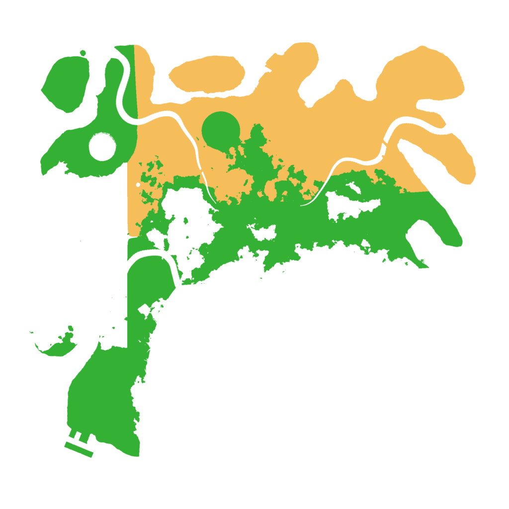 Biome Rust Map: Procedural Map, Size: 3500, Seed: 110718044