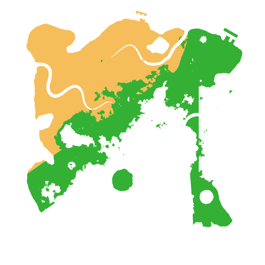 Biome Rust Map: Procedural Map, Size: 3500, Seed: 4912