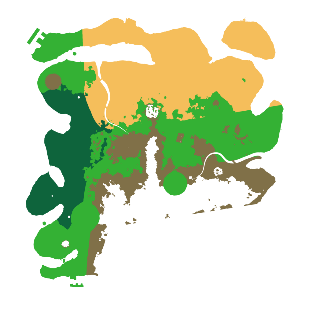 Biome Rust Map: Procedural Map, Size: 3500, Seed: 2084761856